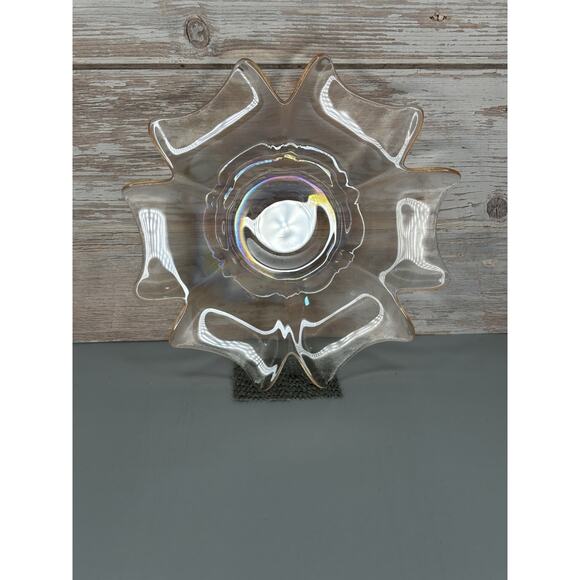 Vintage pink glass daisy dish set. Set of 2. - Picture 5 of 7